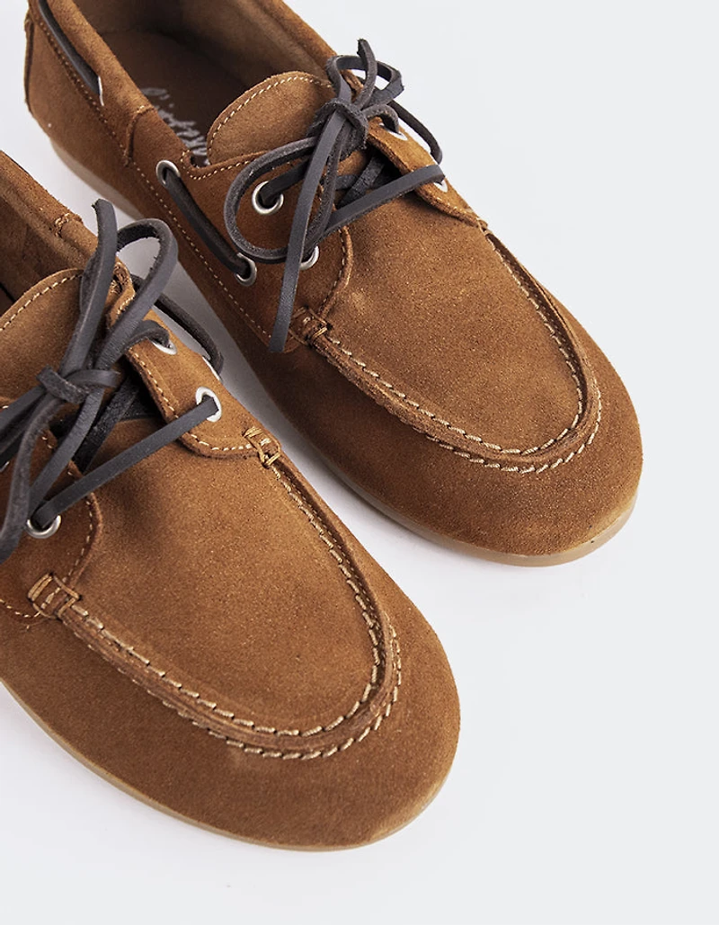 Zionne Brown Suede