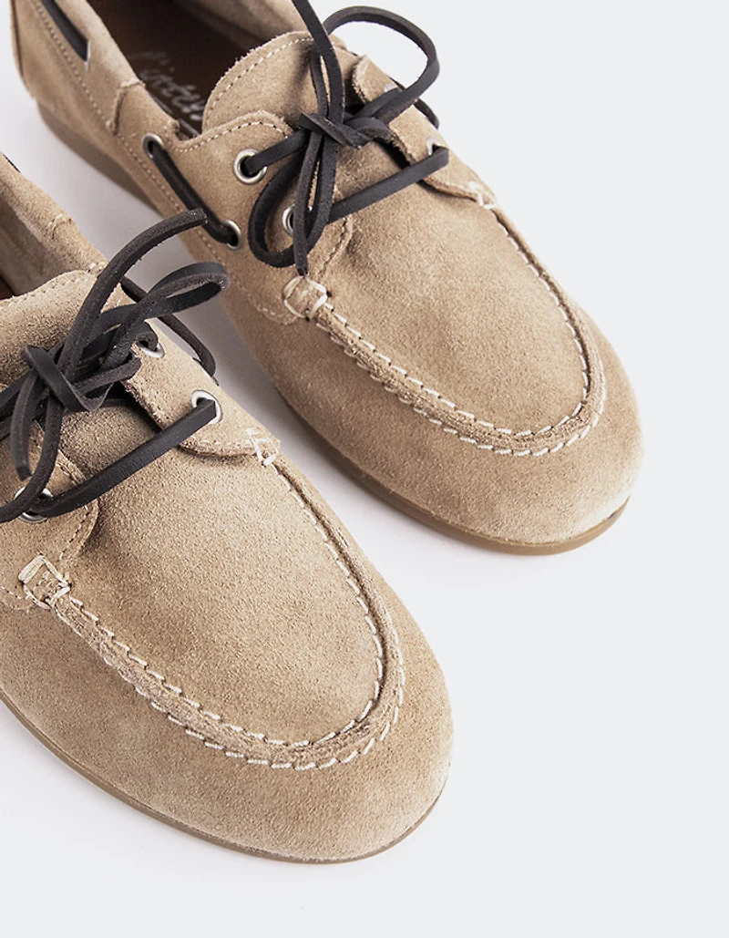 Zionne Nude Suede