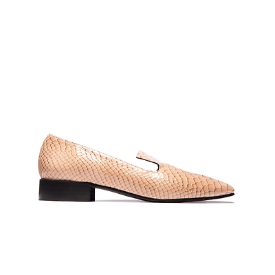 Leila Nude Vintage Snake Leather