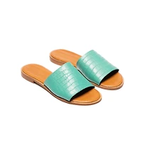 Rea Light Green Leather