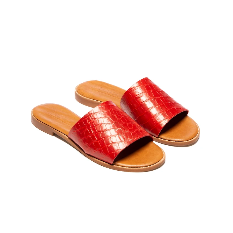 Rea Cherry Red Leather