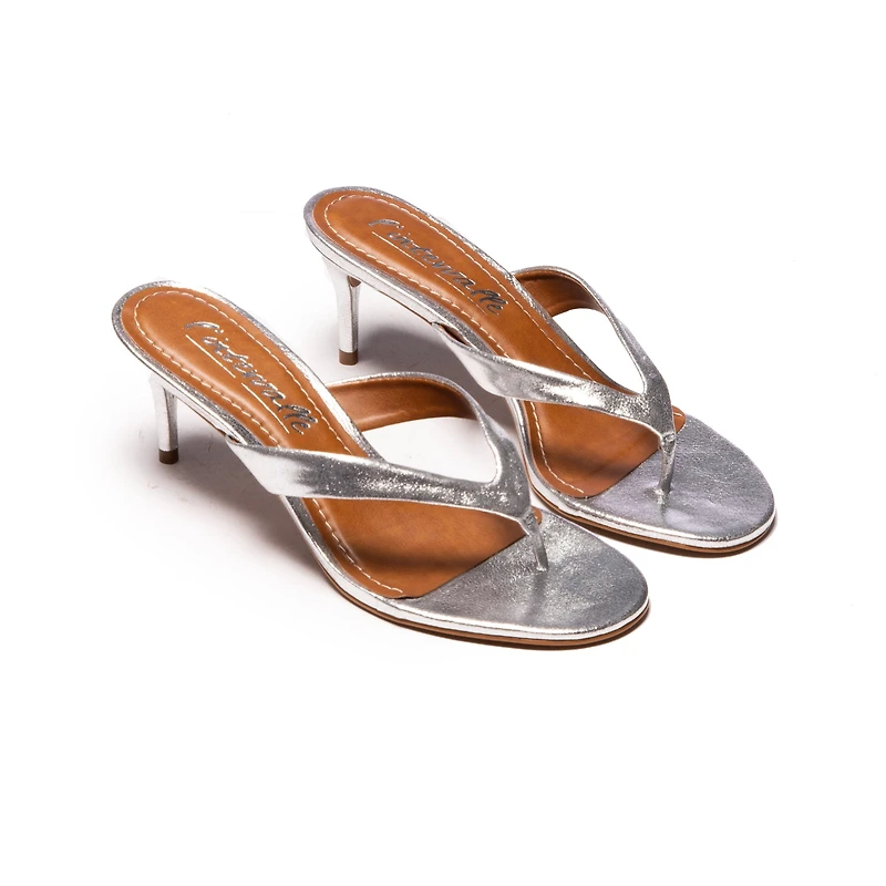 Jolene Crack Silver Leather