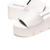 Jaya White Leather