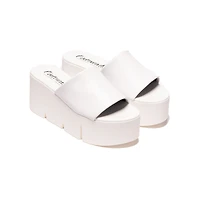 Jaya White Leather