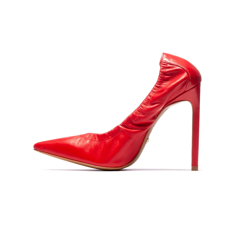 Britney Red Leather