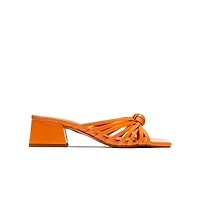 Damira Orange Leather