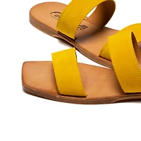 Fayola Mustard Suede