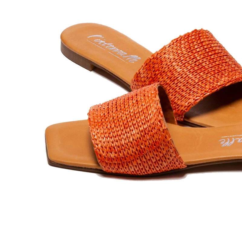Gizelle Orange Leather
