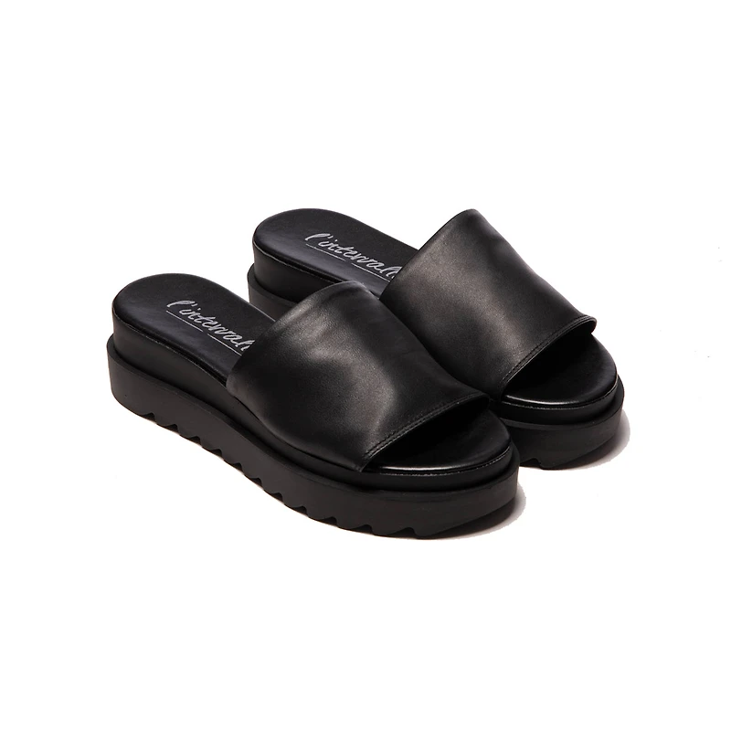 Carmi Black Leather