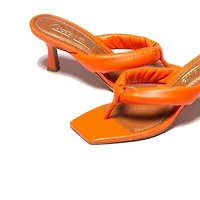 Gardenia Orange Leather