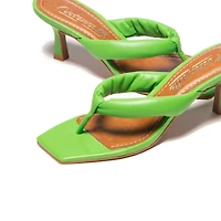 Gardenia Green Leather