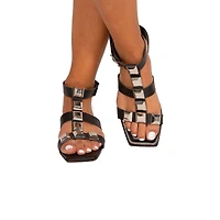 Feya Black Leather