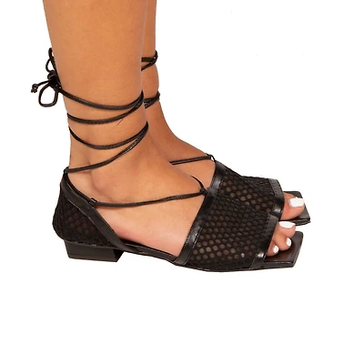 Spiaggia Black Leather/Net