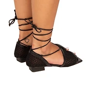 Spiaggia Black Leather/Net