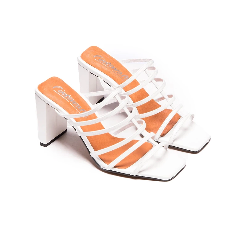Souad White Leather
