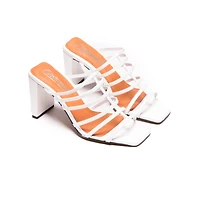 Souad White Leather