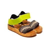 Flit Yellow Multi Suede