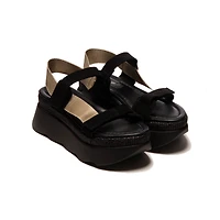 Petal Black Leather