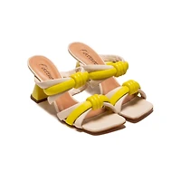 Lagoon Yellow Multi Leather
