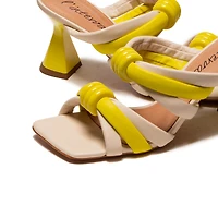 Lagoon Yellow Multi Leather