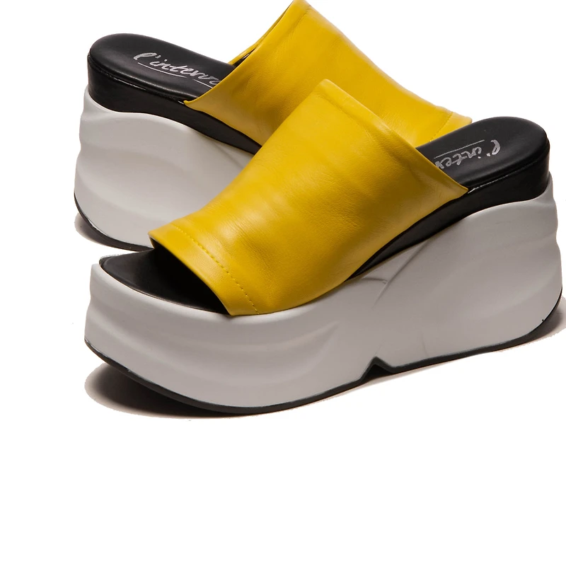 Cricket Yellow Leather