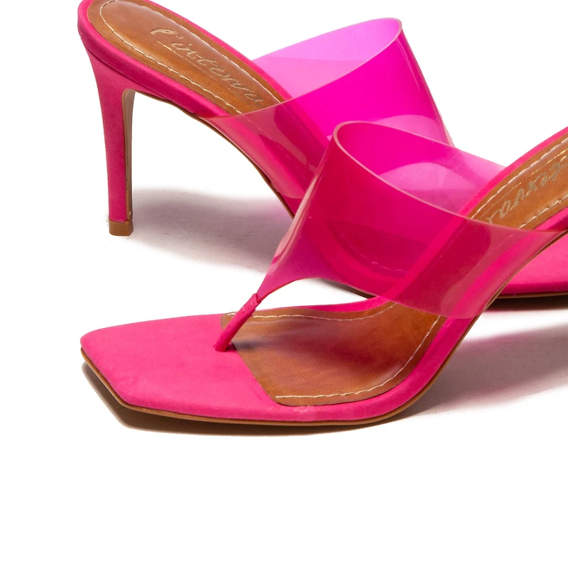 Buzios Fuschia Leather/Vinyl