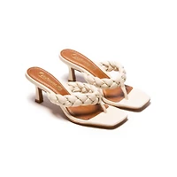 Saxony Off White Leather