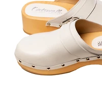 Rica White Leather