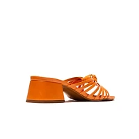 Damira Orange Leather