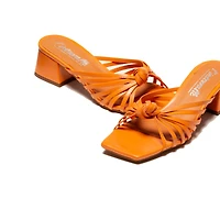 Damira Orange Leather