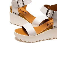 Ishana White Leather