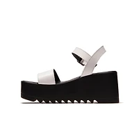 Emmie White Leather
