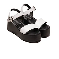 Emmie White Leather