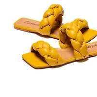 Norine Mustard leather