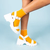 Garibaldi White Leather