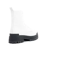 Langport White Leather/ Sole
