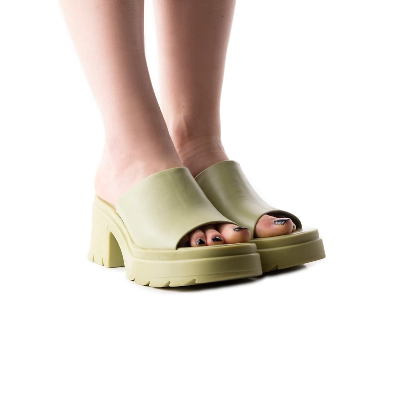 Reagan Light Green Leather