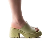 Reagan Light Green Leather