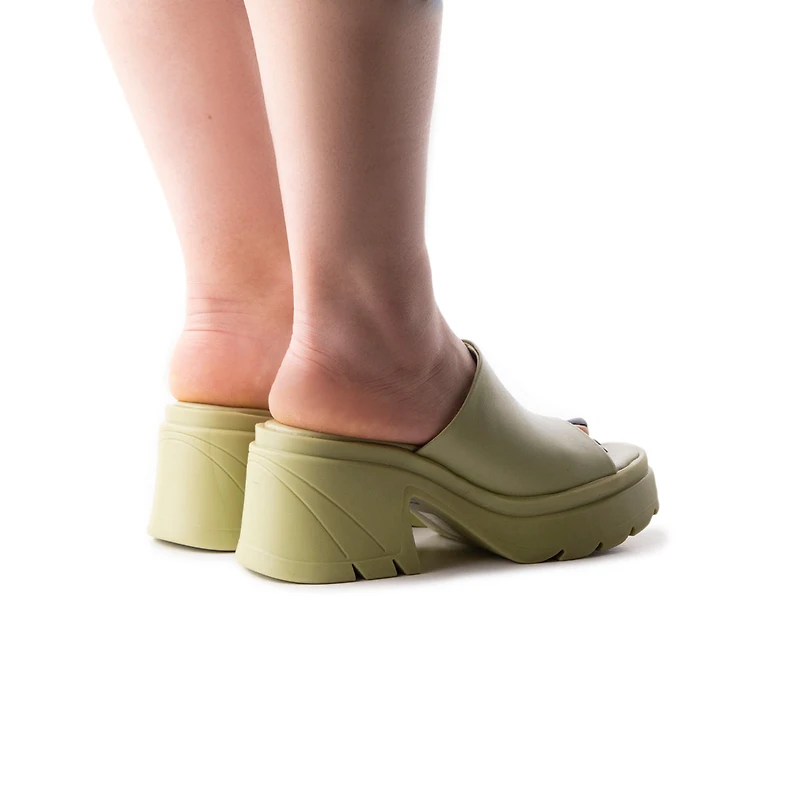 Reagan Light Green Leather