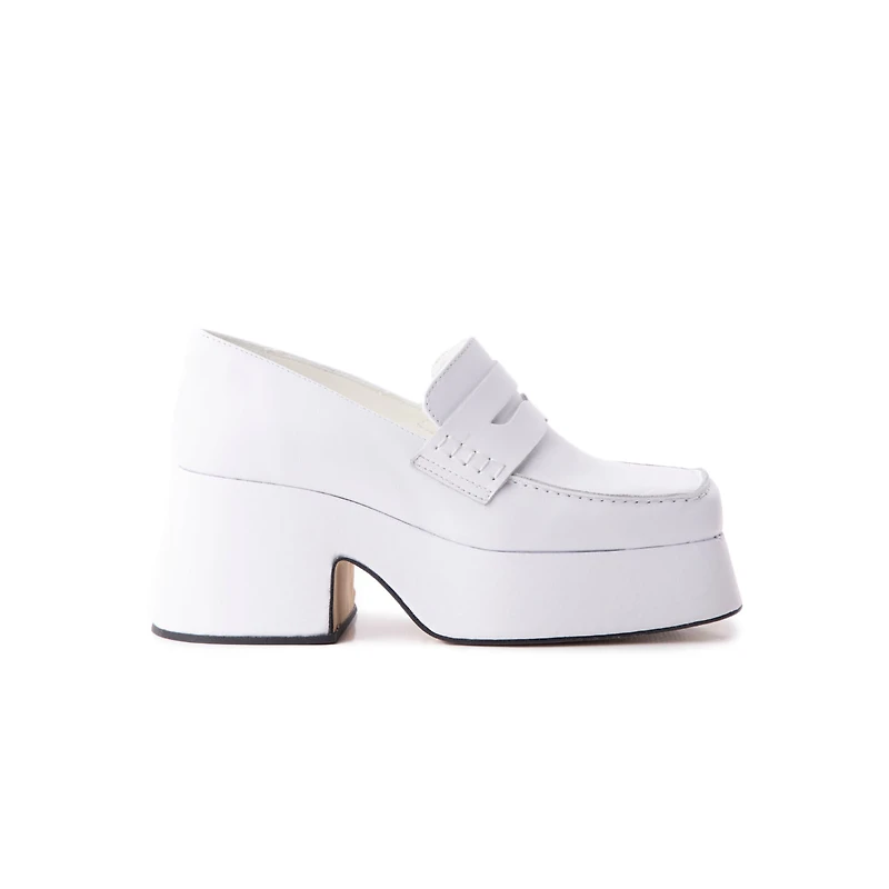 Godiva White Leather