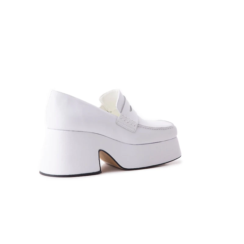 Godiva White Leather