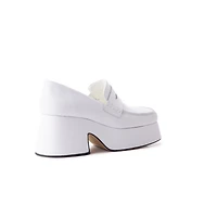 Godiva White Leather