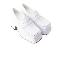 Godiva White Leather