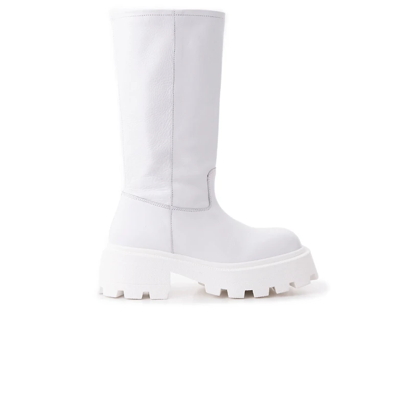 Lucius White Leather