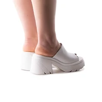 Reagan White Leather