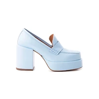 Soria Light Blue Leather
