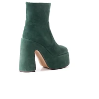 Daze Dark Green Suede