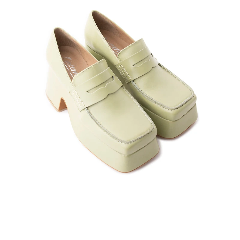 Godiva Light Green Leather