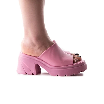 Reagan Pink Leather