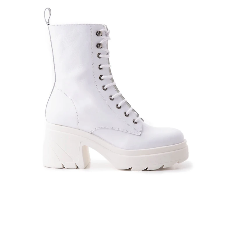 Romeo White Leather